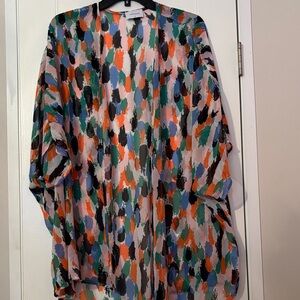 Adrienne Vibrant Multicolor Kimono